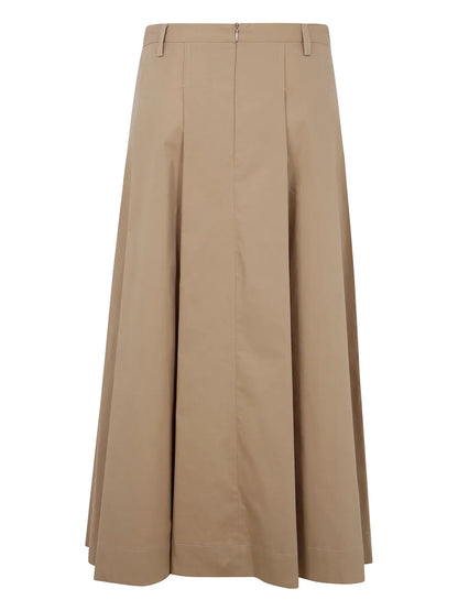 Pleat-Detail Skirt