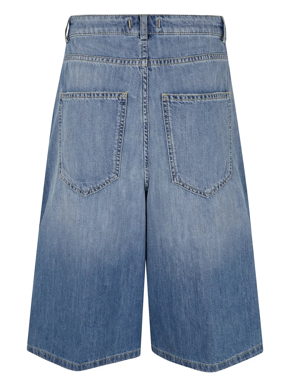 Knee-Length Denim Shorts