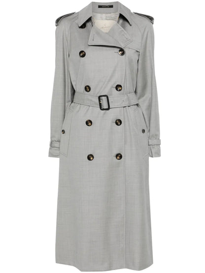 Virgin Wool Trench Coat