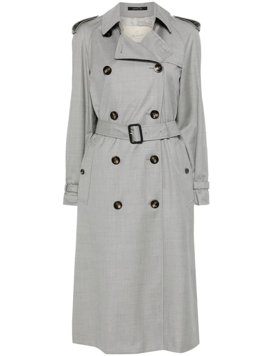 Virgin Wool Trench Coat