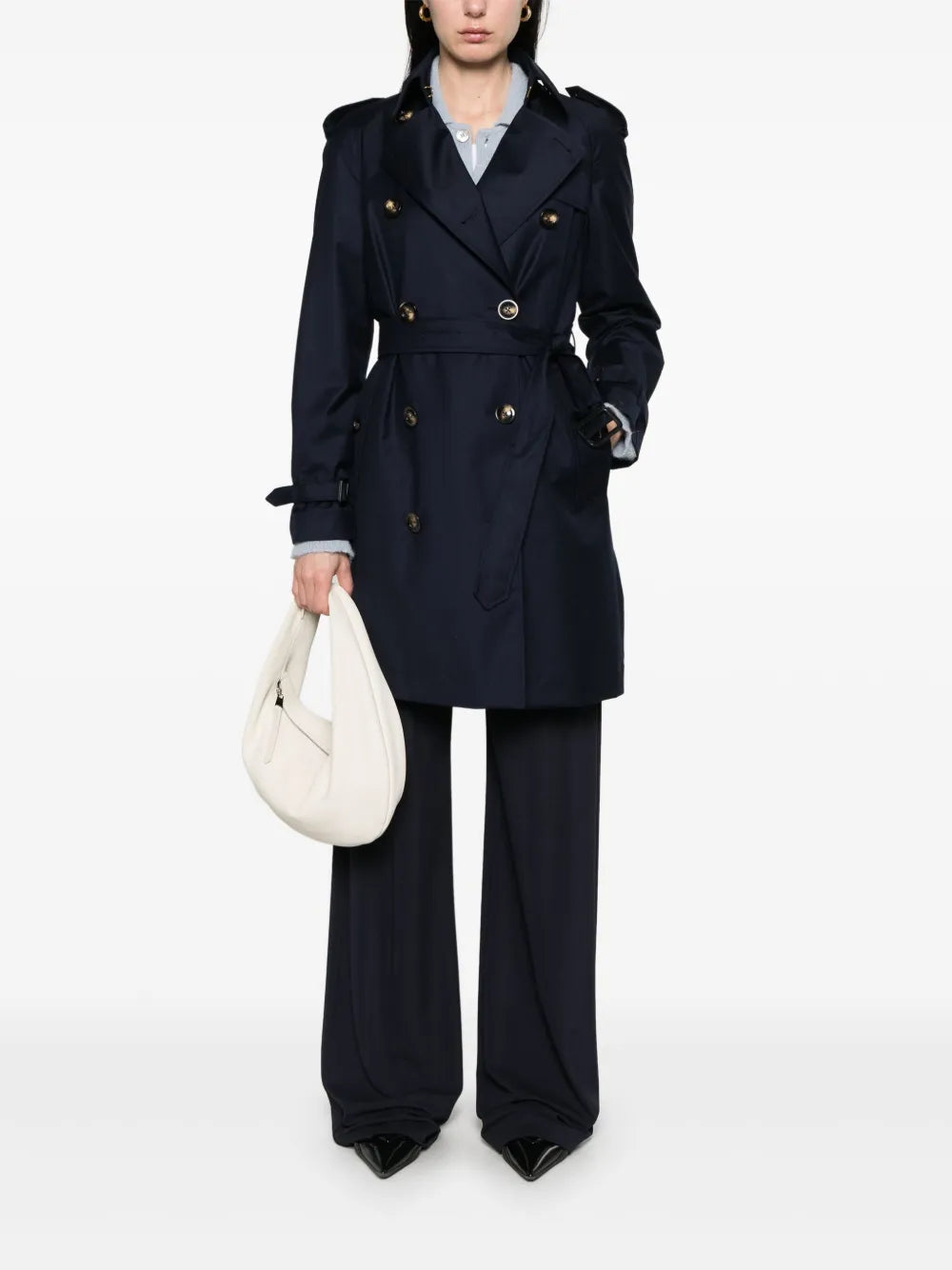 Virgin Wool Trench Coat