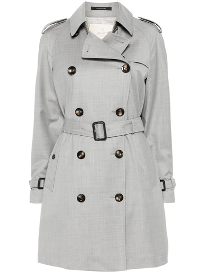 Virgin Wool Trench Coat