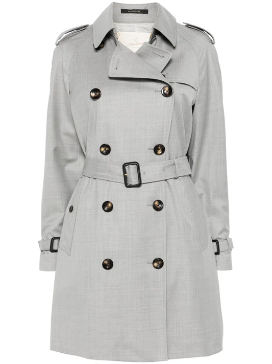 Virgin Wool Trench Coat