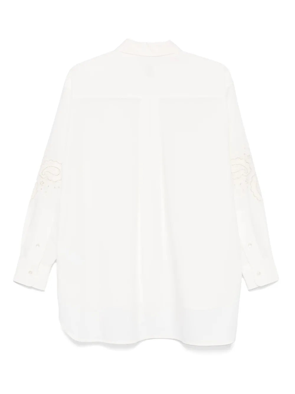 Floral-Embroidery Shirt