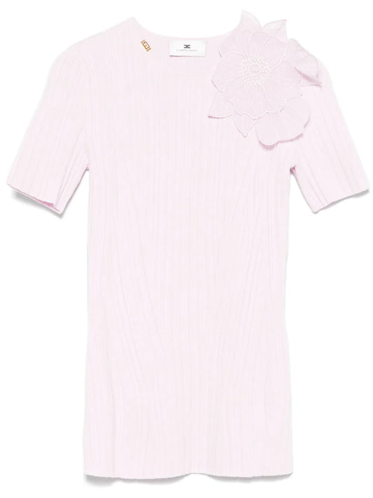Floral-Appliqué Top
