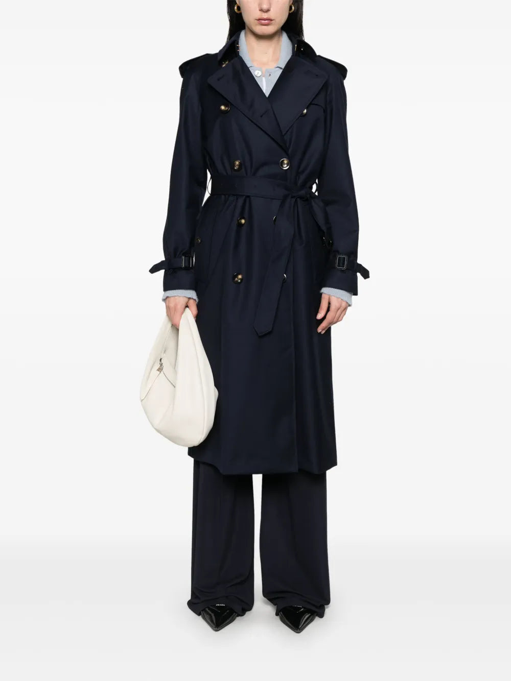 Virgin Wool Trench Coat
