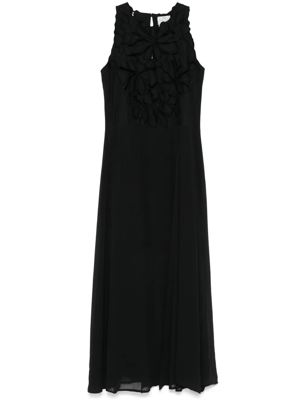 Floral-Embroidery Maxi Dress