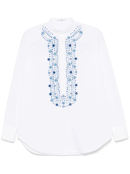 Embroidered-Motif Shirt