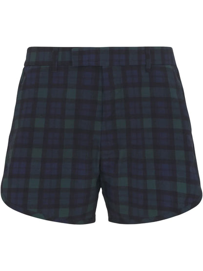 Plaid-Print Shorts