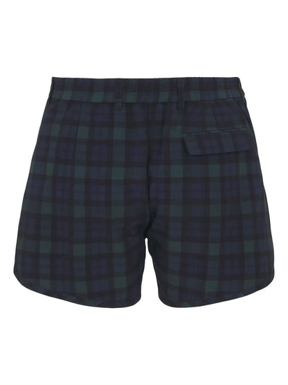 Plaid-Print Shorts
