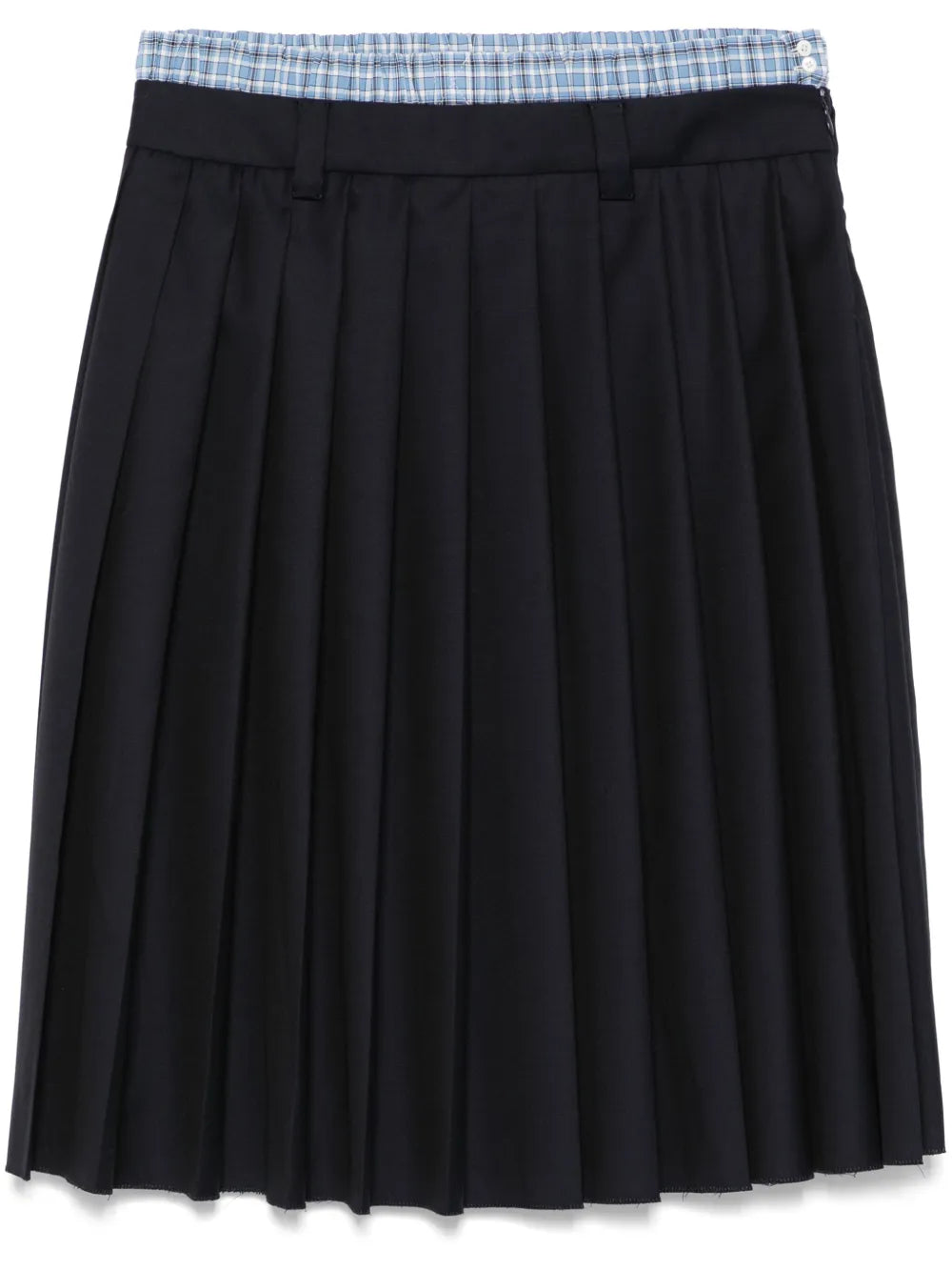 Pleated Batavia Midi Skirt