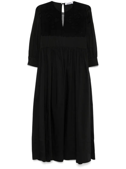 Embroidered Midi Dress