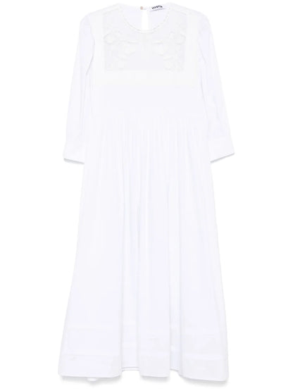 Embroidered Midi Dress