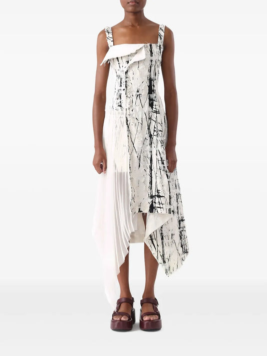 Jacquard Asymmetric Dress