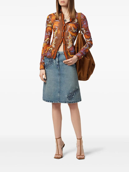 Exotic Barocco Crepe Shirt