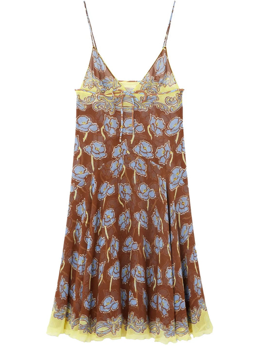 Poppies Foulard Midi Dress