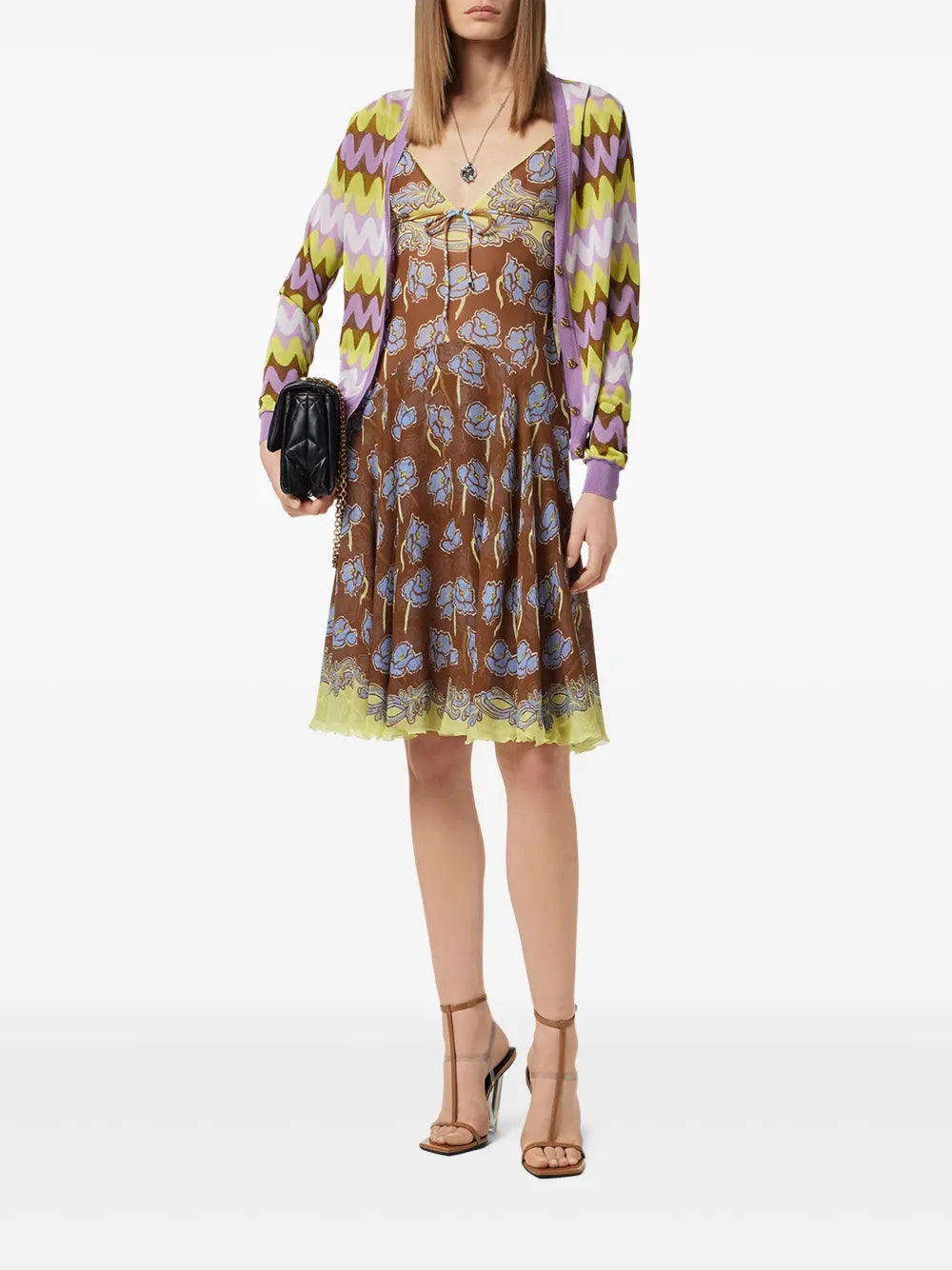 Poppies Foulard Midi Dress