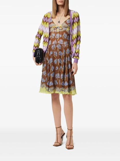 Poppies Foulard Midi Dress