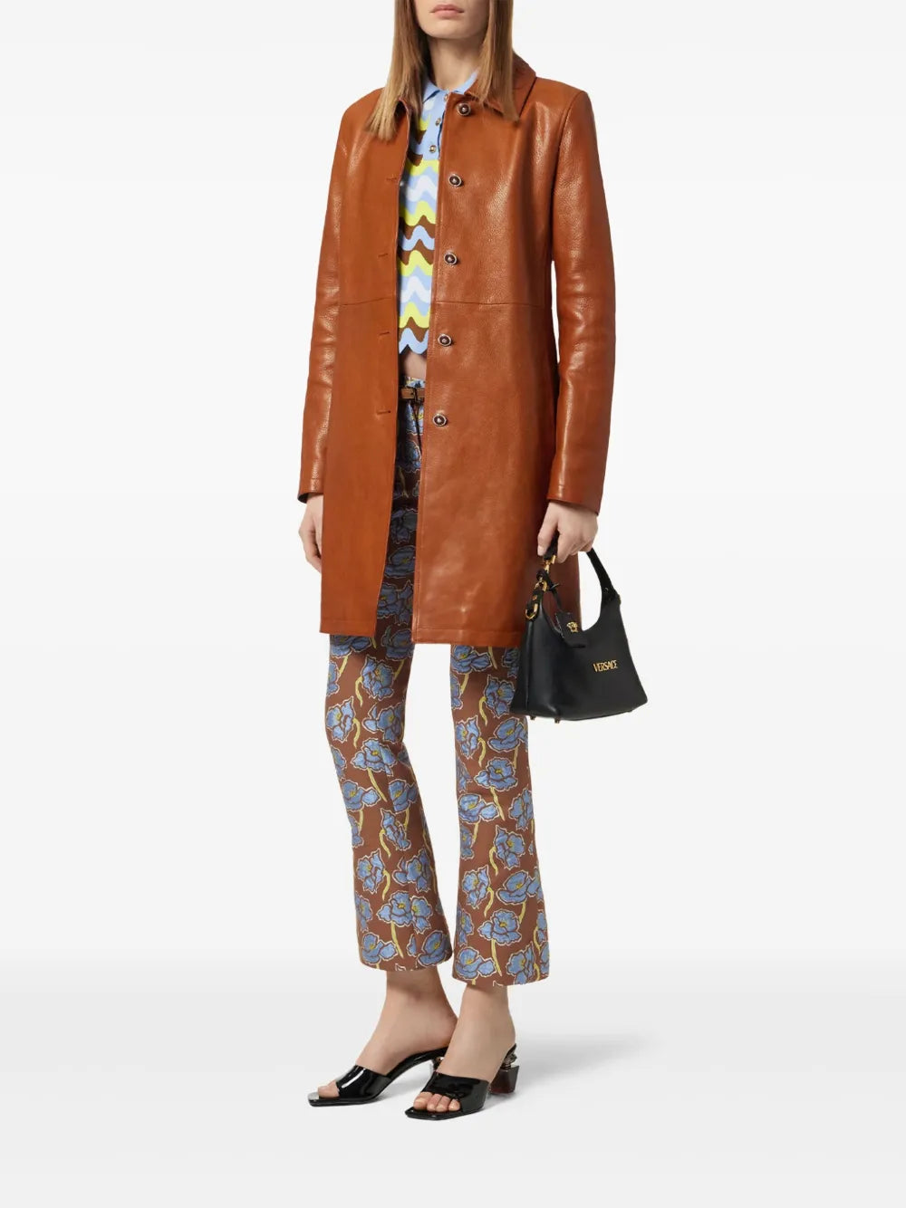 Poppies Jacquard Flared Trousers