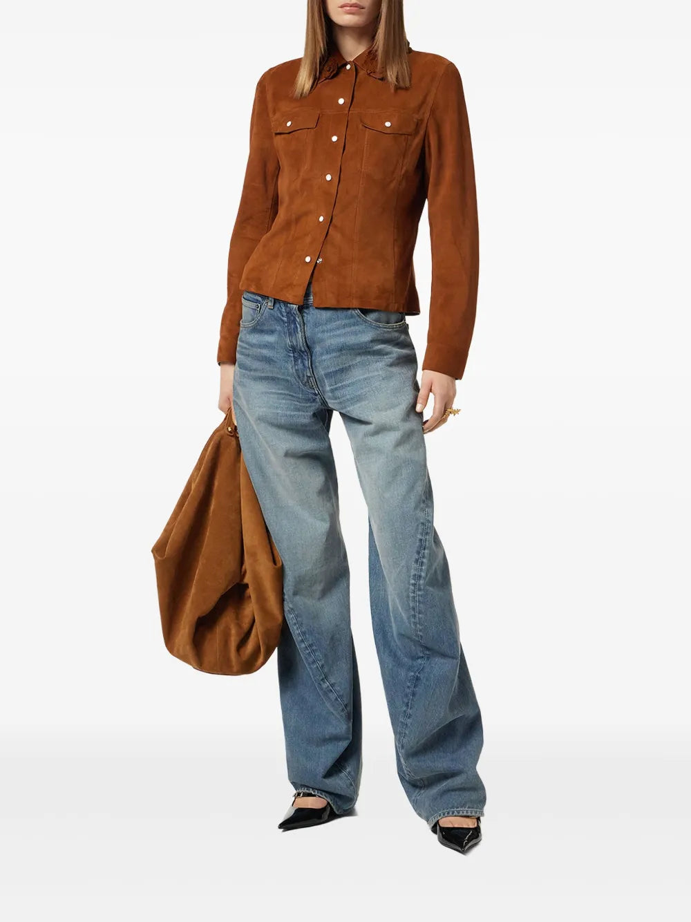 Floral Suede Jacket