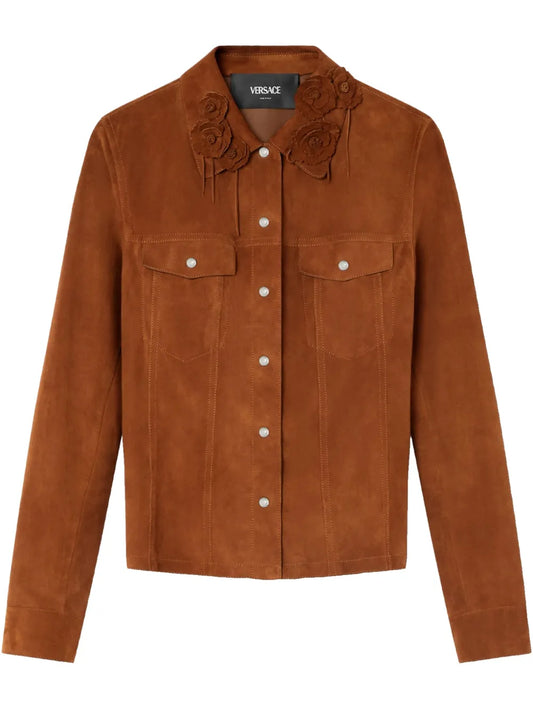 Floral Suede Jacket