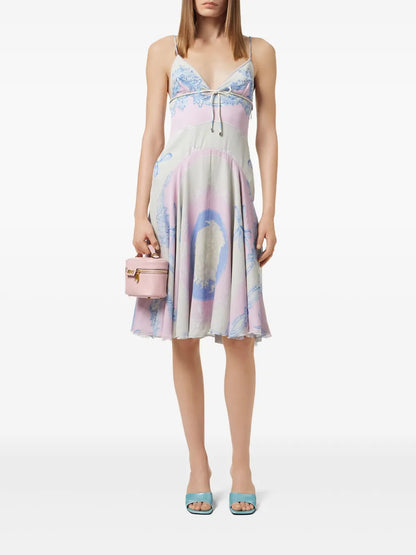 Cameo Silk Midi Dress