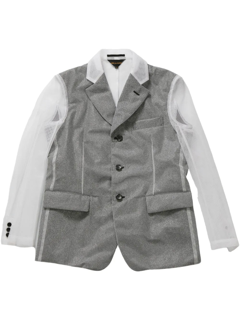 Transparent-Panelling Blazer