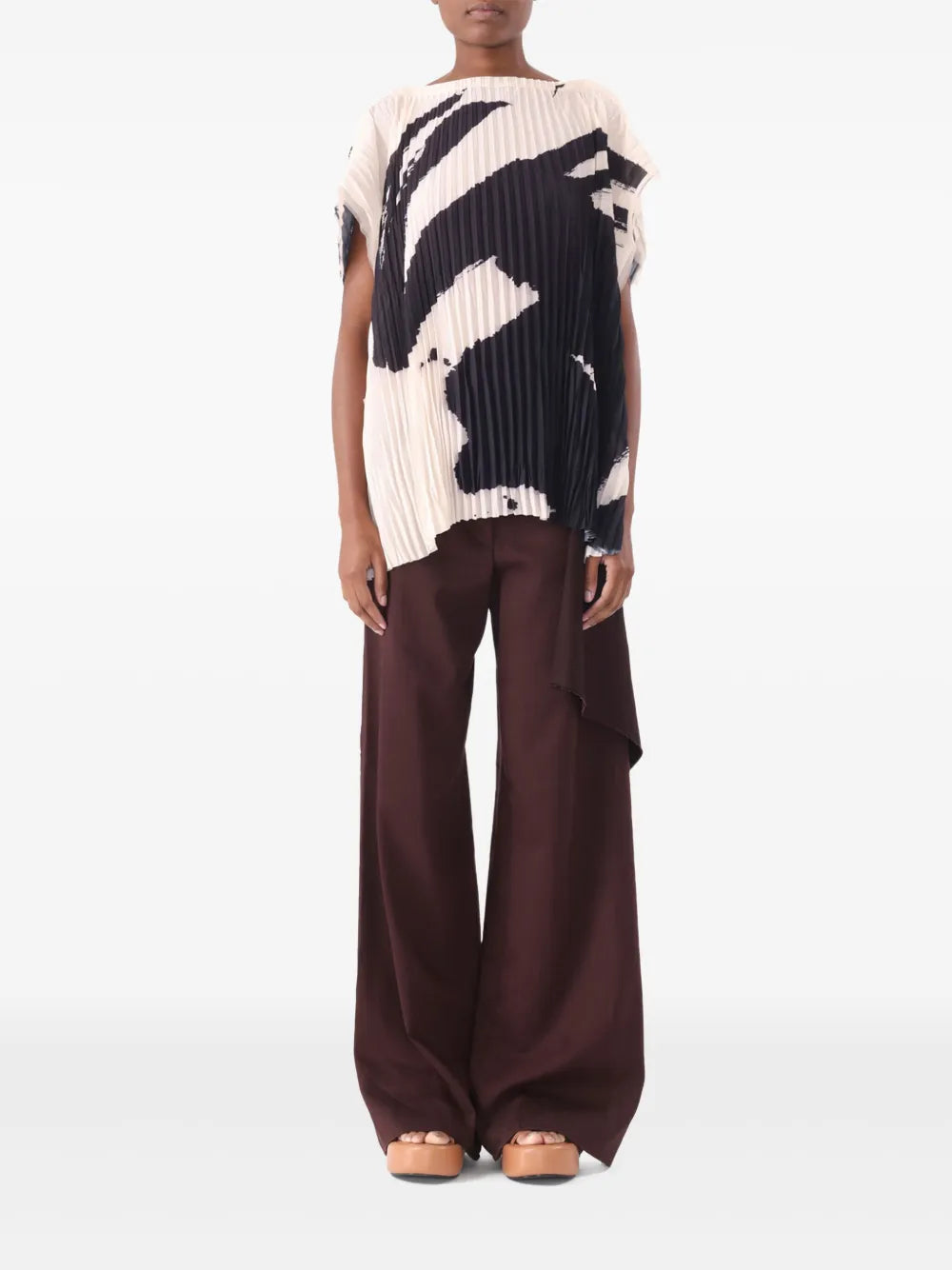 Abstract-Print Blouse