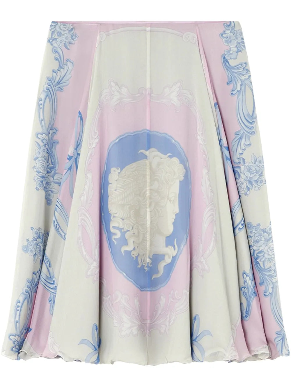 Cameo Silk Midi Skirt