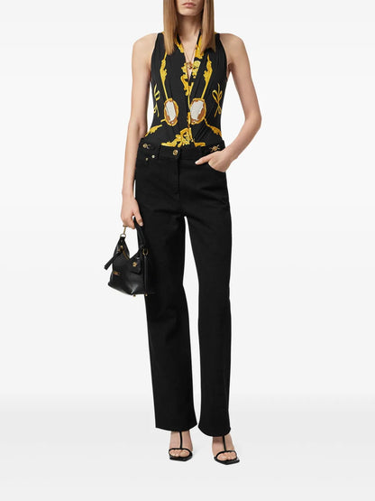Cameo Silk Draped Bodysuit