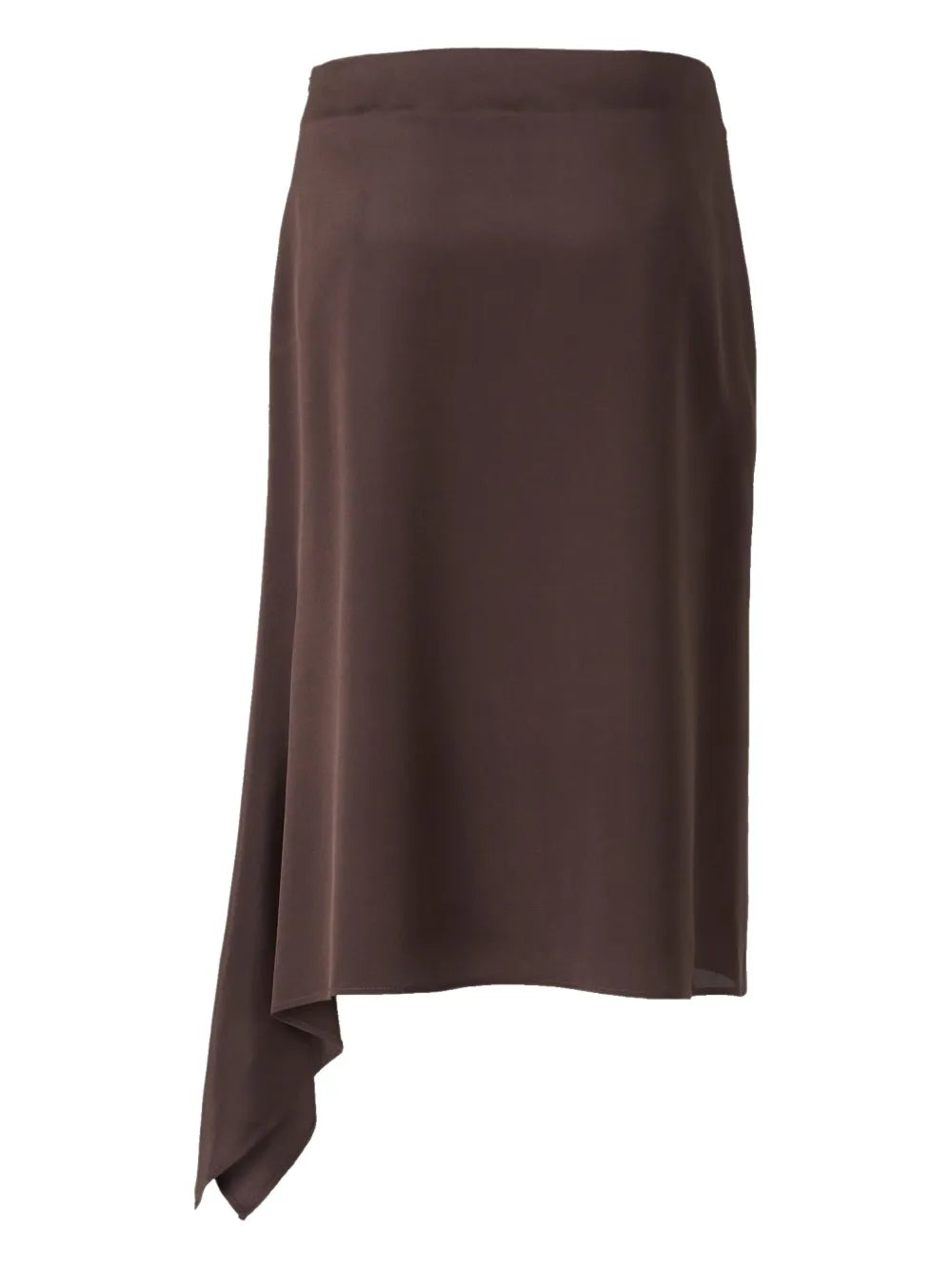 Draped-Detail Midi Skirt