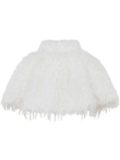 Faux-Fur Wedding Capelet
