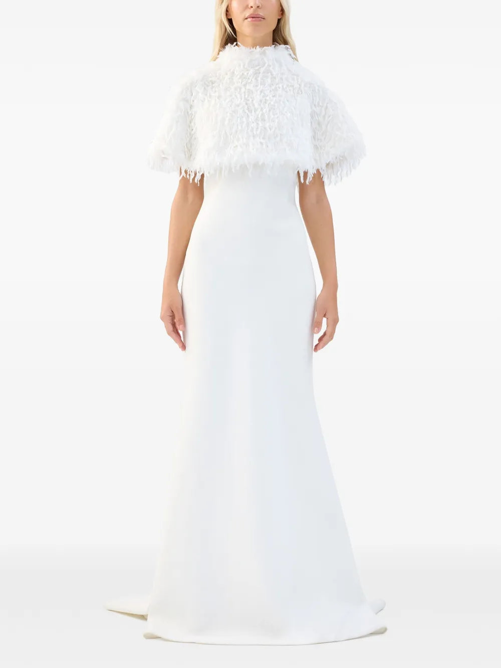 Faux-Fur Wedding Capelet