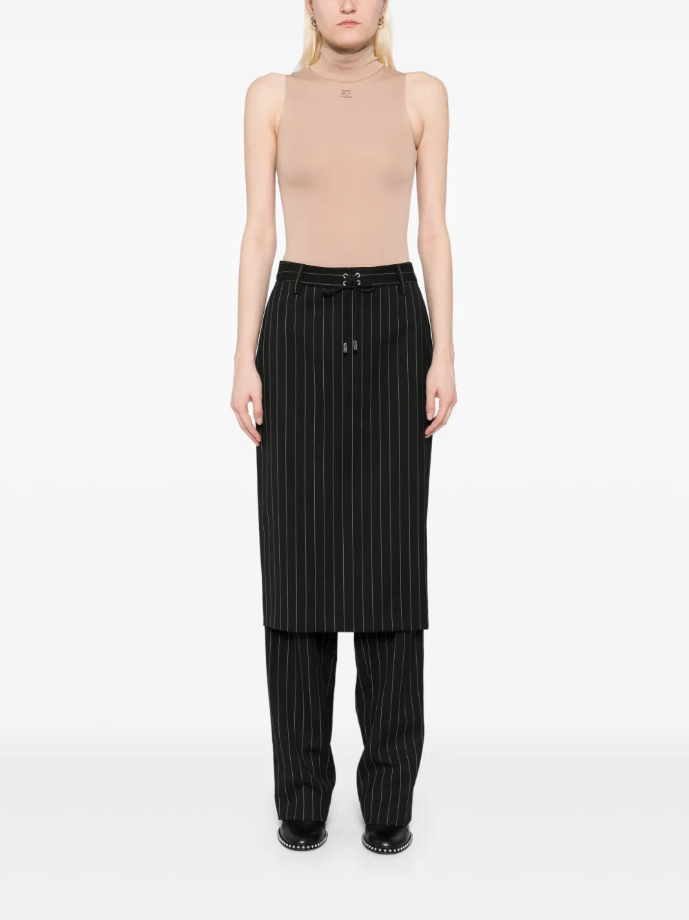 Lace-Up Suit Skirt Pant