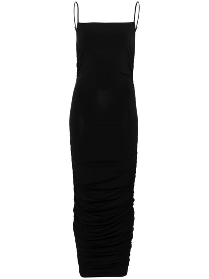 Ruched Jersey Midi Dress
