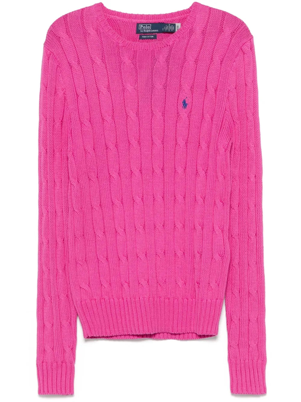 Crew-Neck Cable-Knit Sweater