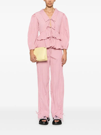 Tie-Fastening Loose Trousers