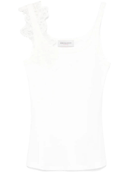Lace-Detail Tank Top