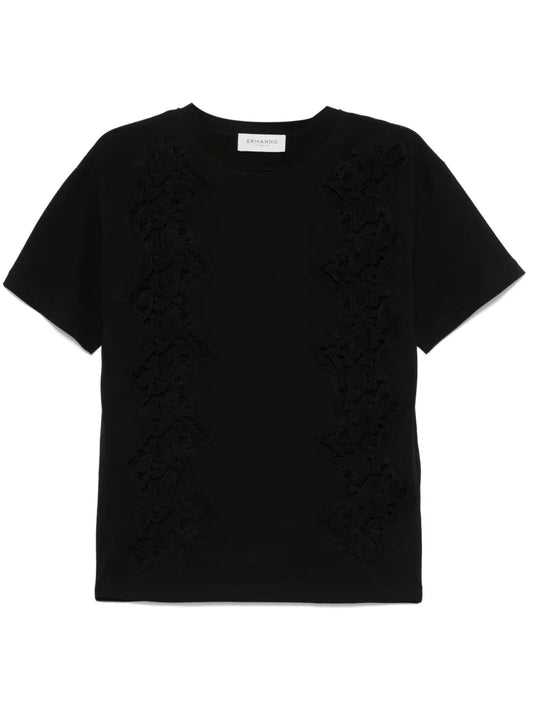 Lace-Detail T-Shirt