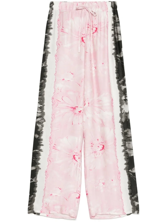 Floral-Print Trousers