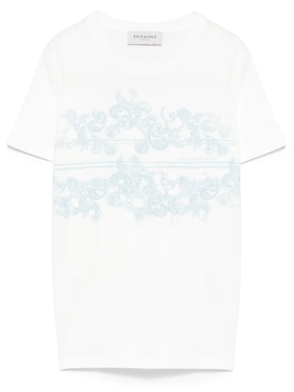 Crystal-Embellishment T-Shirt