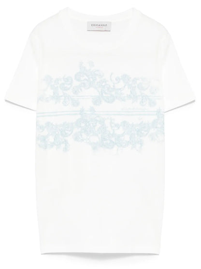 Crystal-Embellishment T-Shirt