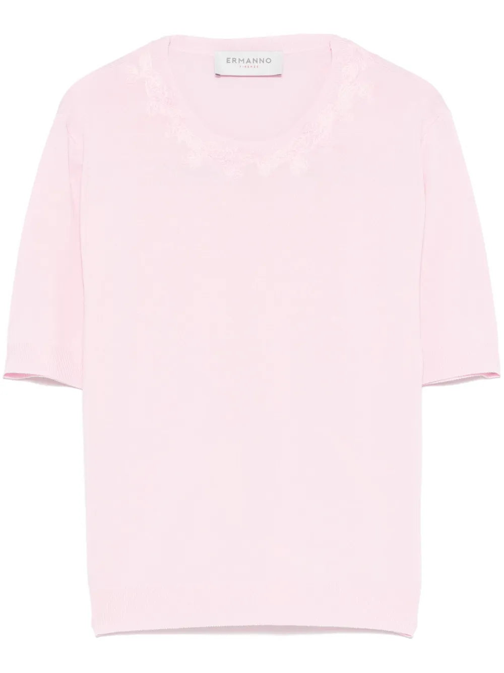 Floral-Embroidery T-Shirt