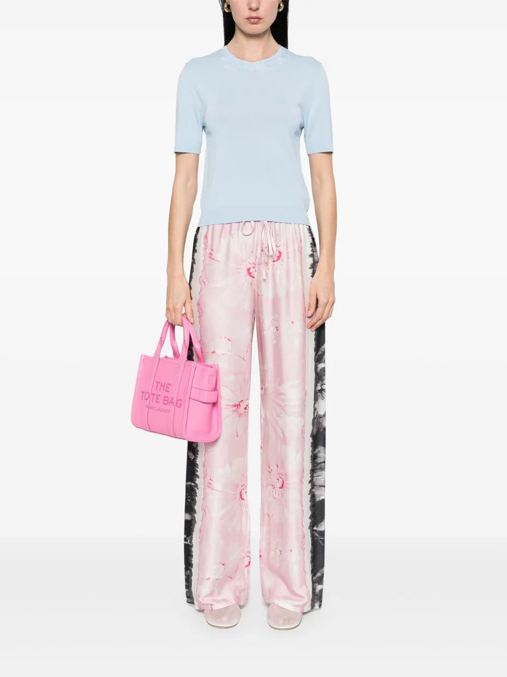 Floral-Embroidery T-Shirt