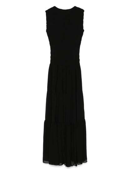 Gathered Georgette Maxi Dress