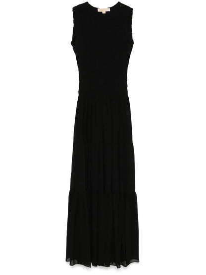 Gathered Georgette Maxi Dress