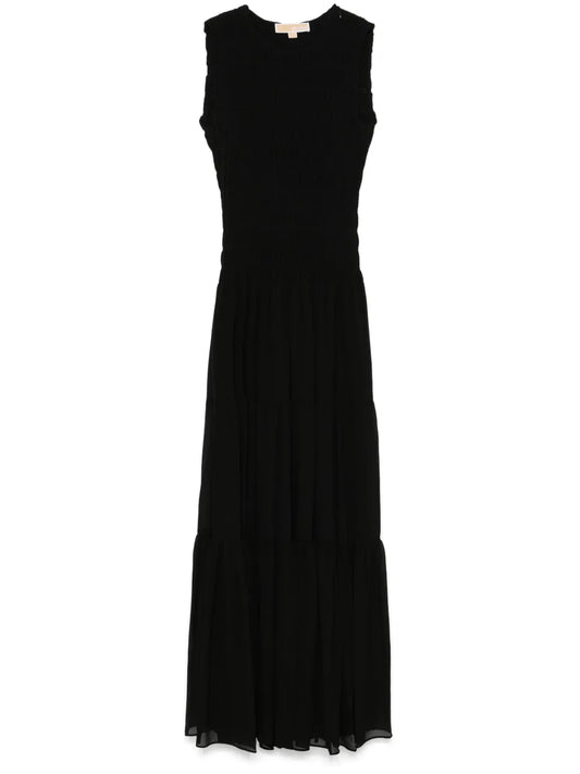Gathered Georgette Maxi Dress