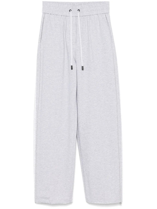 Sequin-Embellished Track Trousers