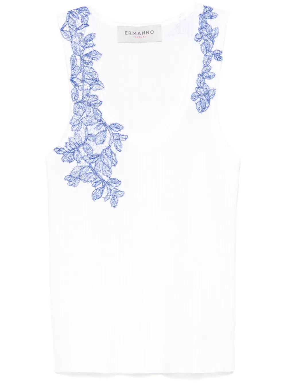 Lace-Detail Tank Top