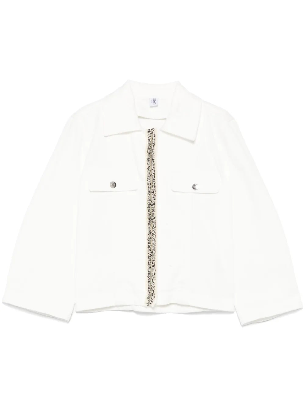 Bouclé-Detail Jacket